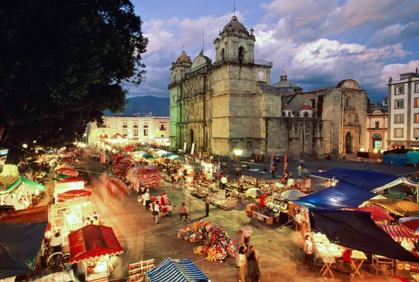 Oaxaca at night